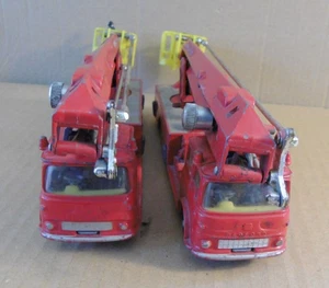 X2 Corgi Major Toys No. 1127 - Bedford Simon Snorkel Fire Engine working hoist - Picture 1 of 17
