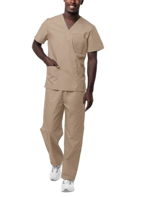 Conjunto Exfoliante Clásico Unisex Sivvan Hombres Mujeres Cuello en V Top y Pantalones Uniformes de Hospital Foto 1 de 4