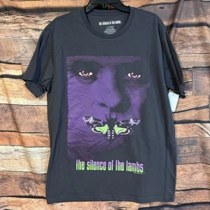 Schweigen der Lämmer T-Shirt Herren Large lila Motte Horrorfilm Hannibal Lecter - Bild 1 von 6