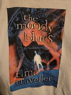 1994 The Moody Blues Time Traveler Tour Brockum tamanho grande ponto único duplo - Imagem 1 de 4