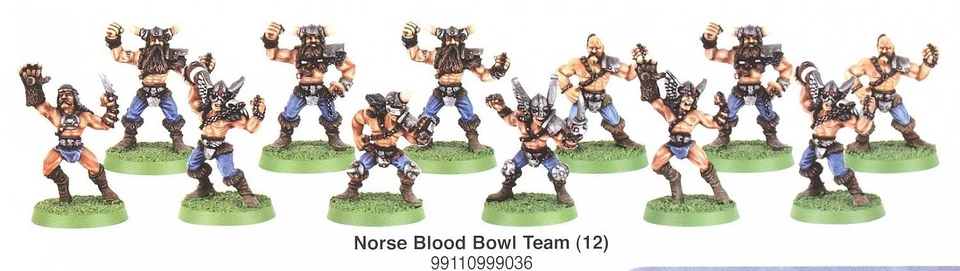 Warhammer: Blood Bowl - Blitzer nórdico (op metal) linieros, catcher, lanzador Foto 1 de 4