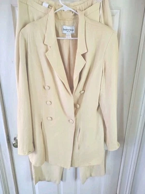 Traje Danny & Nicole de 3 piezas de acetato de rayón amarillo 18t Foto 1 de 4