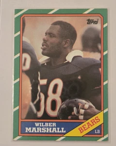 1986 Topps - Wilber Marshall #25 C* on Copyright Line (RC) - Bild 1 von 2