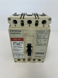 Disyuntor Cutler Hammer Westinghouse FDB3020L 20 amperios 600 voltios 3 polos - Imagen 1 de 5