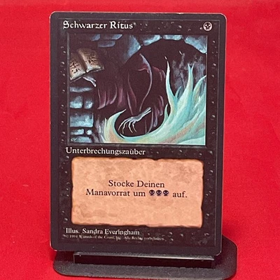 MTG 1x Revised black common Lp German FBB Dark Ritual - Image 1 of 2