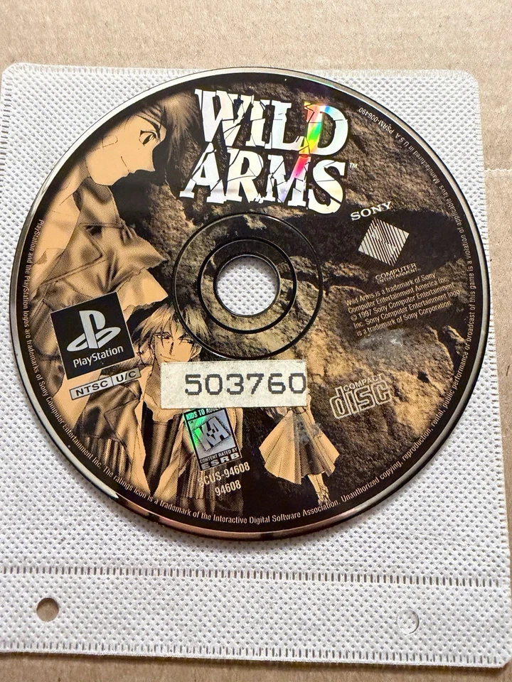 Wild Arms (Sony PlayStation 1, 1997) ¡SOLO DISCO!! Foto 1 de 1