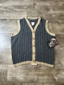 VINTAGE NWT FIELD AND STREAM MENS WOOL VEST SIZE MEDIUM - Picture 1 of 8