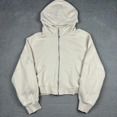 Sudadera con Capucha de Buceo Lululemon Para Mujer XL Beige Recortada Athleisure LW3EOZS Foto 1 de 4