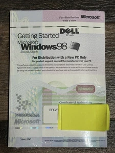 Microsoft Windows 98 Software New Sealed 08801T - Picture 1 of 3