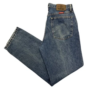 Vintage Wrangler Jeans Relaxed Straight Fit Blue 31W 30L 100% Denim Zip Fly - Picture 1 of 14