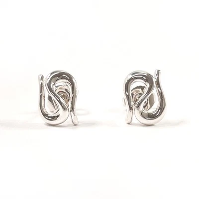 TIFFANY&Co. Pendiente Onda Abierta Elsa Peretti Plata925 Accesorio Vintage Mujer Foto 1 de 4