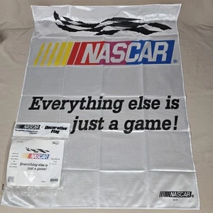 NASCAR Flag Banner Everything Else Is Just A Game 28in X 40 In EUC - Picture 1 of 4