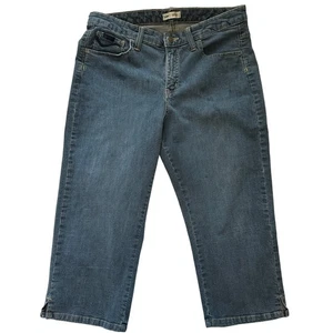 Pantalones de mezclilla Lee para mujer talla 12 azul medio elástico cintura baja - Imagen 1 de 7