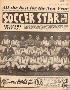 1-3-59 Estrella de Fútbol de Inglaterra - Ciudad de Coventry en Cubierta - Imagen 1 de 1