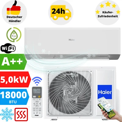 Haier Revive Split Klimaanlage 18000BTU Klimagerät Inverter Klima WLAN 5,0kW R32 - Bild 1 von 4