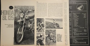 1971 Honda SL125 Motorcycle 5pg Test Article - Picture 1 of 1
