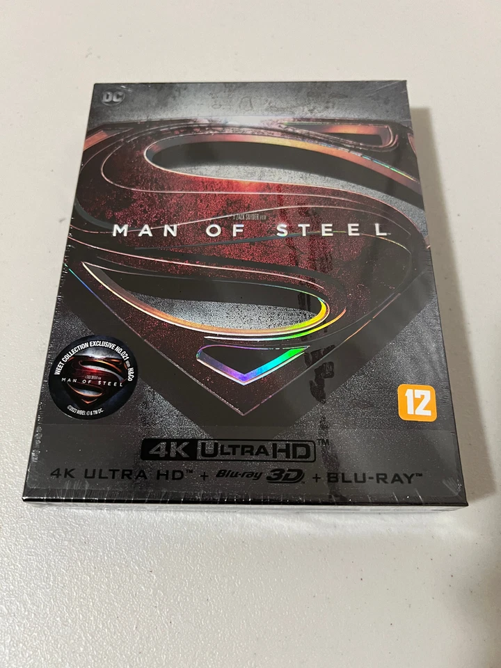 Man Of Steel - 4K UHD + BLU-RAY 2D & 3D Steelbook Limited - Full Slip A2 / WeET - Image 1 of 3