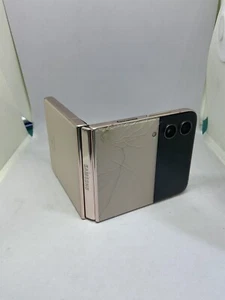 Samsung Galaxy Z Flip4 5G Pink Gold 128GB SM-F721B Unlocked - PARTS ONLY - Afbeelding 1 van 5