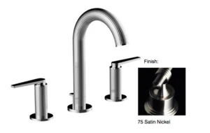 Luxury Brand Santec 3420HO75 Athena Widespread Lavatory Faucet Satin Nickel, New - Picture 1 of 1