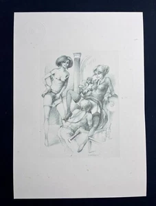 Erotic Kunstdruck v. „Love hurts“ 1974 Bondage Sadomaso LGBTQ Plug BDSM Ketten - Bild 1 von 2