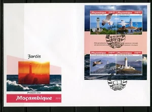 MOZAMBIQUE 2019 LIGHTHOUSES SHEET FIRST DAY COVER - Picture 1 of 1