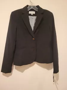Neu mit Etikett Calvin Klein Damen Polyester Zwei Knöpfe Blazer Jacke schwarz Größe 4 Karriere - Bild 1 von 13