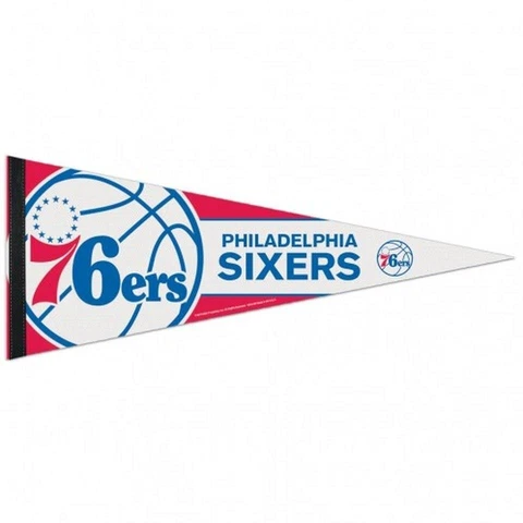 Philadelphia 76ers 12x30 Premium Wool Pennant [NEW] NBA Sign Banner Wall Cave Cover