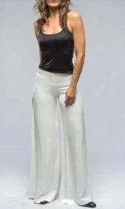 Maxi Pantalones T.ba en Piel de Tiburón Blanco Cremallera Lateral Minorista $605 Nuevos con Etiquetas Talla 44 EE. UU. 10/12 - Imagen 1 de 7