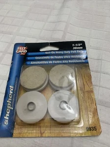 Shepherd (9935 Paquete de 4 protectores de piso de fieltro para uñas de 1-1/2") suministros limitados - Imagen 1 de 2