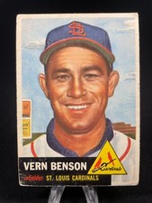 1953 Topps Baseball Vern Benson #205 St. Louis Cardinals
