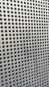 8mm hole diameter 2mm thick 304 stainless steel perforated sheet -- 30cm x30cm - Picture 1 of 2