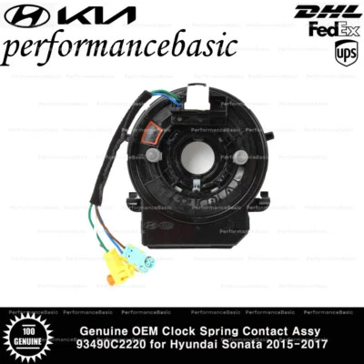 Genuine OEM Clock Spring Contact Assy 93490C2220 for Hyundai Sonata 2015-2017 - Image 1 of 2