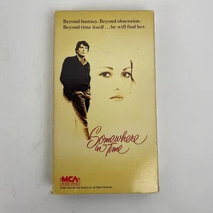 VHS Somewhere In Time Christopher Reeve PG 104 Minutes 1980 MCA Home Video - Picture 1 of 3