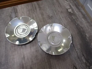 2005-2009 Cadillac STS 17 Inch Wheel Polished Center Caps Set of 2 OEM CA Car - Picture 1 of 12