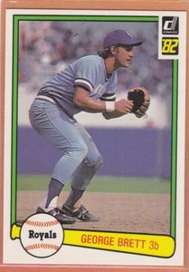 1982 DONRUSS BASEBALL GEORGE BRETT #34 ROYALS NMMT/MINT *97622