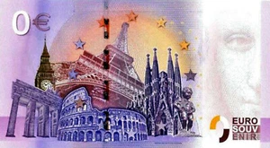 Null Euro Schein - 0 Euro Schein - Konvolut / Paket zu 10 Scheinen Weltweit - Bild 1 von 1