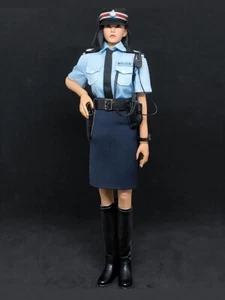 Black Flat Shoes For 12" PHICEN TBLeague Hot Toys Female Figure - Picture 1 of 5