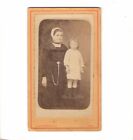 Cdv Foto Feine Dame Mit Kleinem Mädchen - Pons Um 1880