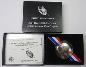 2014-D National Baseball Hall Of Fame Uncirculated Half-Dollar in OGP w/ COA - Picture 1 of 6