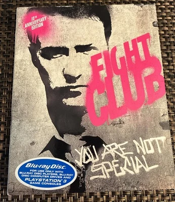 Fight Club Blu Ray 10th Anniversary Edition With Slipcover Sealed Brand NEW! - Image 1 of 4