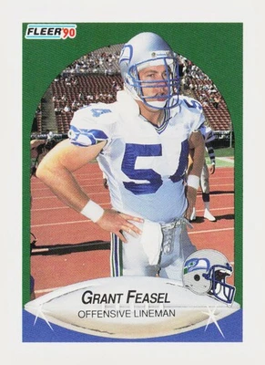 1990 Fleer #265 Grant Feasel Seattle Seahawks Rookie - Image 1 of 2