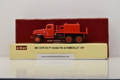 COFFRET GMC CCKW 353 POMPIERS DE RAMBOUILLET SIBUR 1/50 - Photo 1/4
