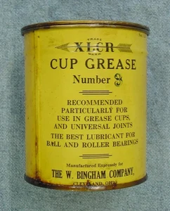 VINTAGE SELTENE FETT 1 PFUND DOSE XLCR NUMMER 3 BINGHAM CLEVELAND - Bild 1 von 10