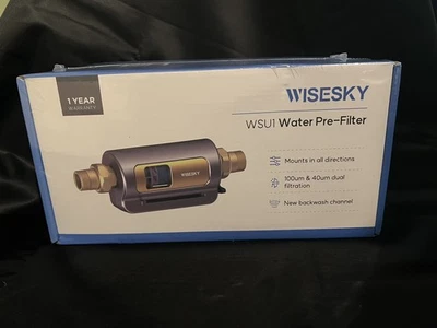 Filtro de sedimentos WiseSky WSU1 - Filtro de agua de sedimentos reutilizable para toda la casa, sin BPA Foto 1 de 3