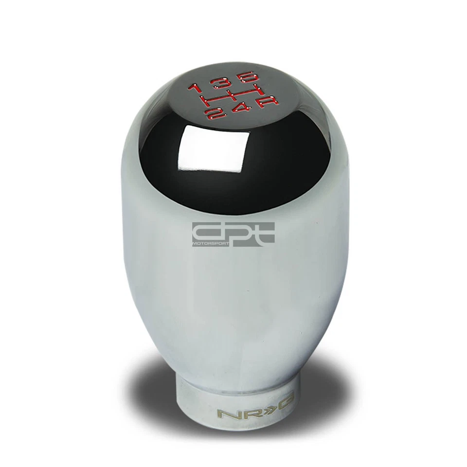 NRG RACING TYPE-R ESTILO M10x1.5 POMO DE CAMBIO PONDERADO 5 VELOCIDADES CROMO/ROJO Foto 1 de 1