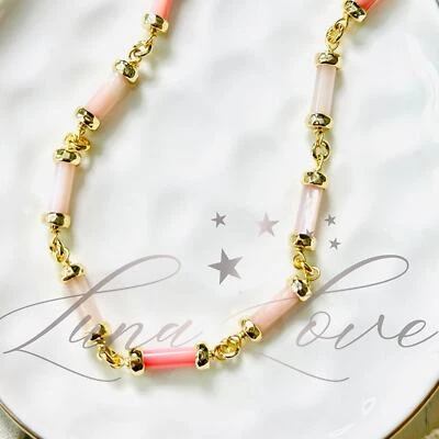 Collar KENDRA SCOTT Gigi Oro Hilo en Rosa Mezcla Nuevo con Etiquetas Foto 1 de 4