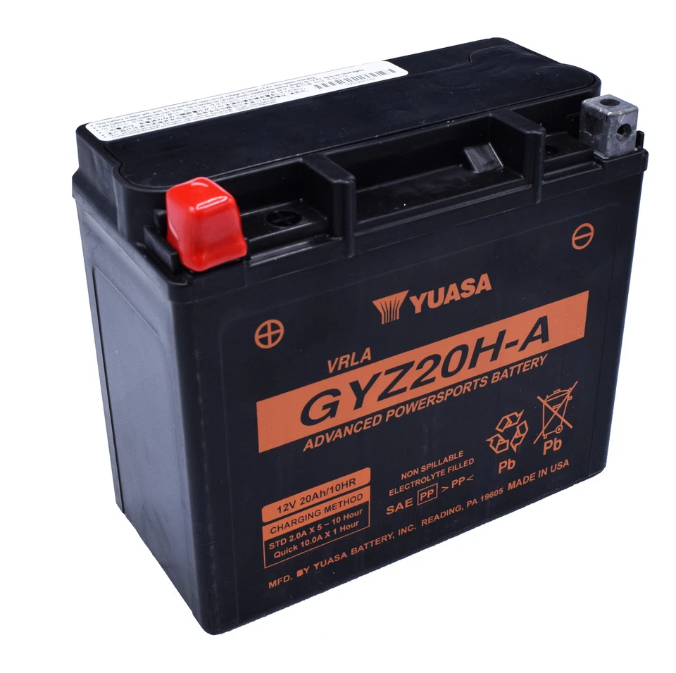 Yuasa GYZ Series Factory-Activated AGM Batteries for ATV GYZ20H-A YUAM720GHA Foto 1 de 1