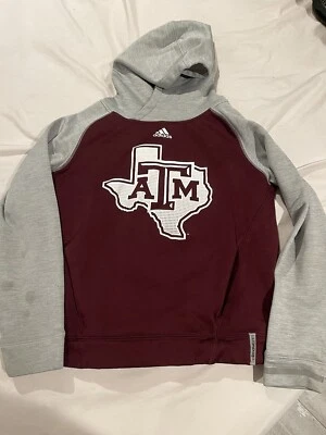 Adidas ClimaWarm Texas A&M Aggies Pullover Sudadera con Capucha Juvenil Mediana 10/12 Niños Granate Foto 1 de 4