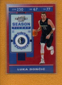 Boleto de temporada Luka Doncic 2019-20 Playoff Contenders Optic Red Prizm #34 - Imagen 1 de 4