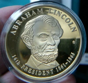 1861-1865 Abraham Lincoln 16th President of the U.S. Token / Medal  #2022 - Picture 1 of 6
